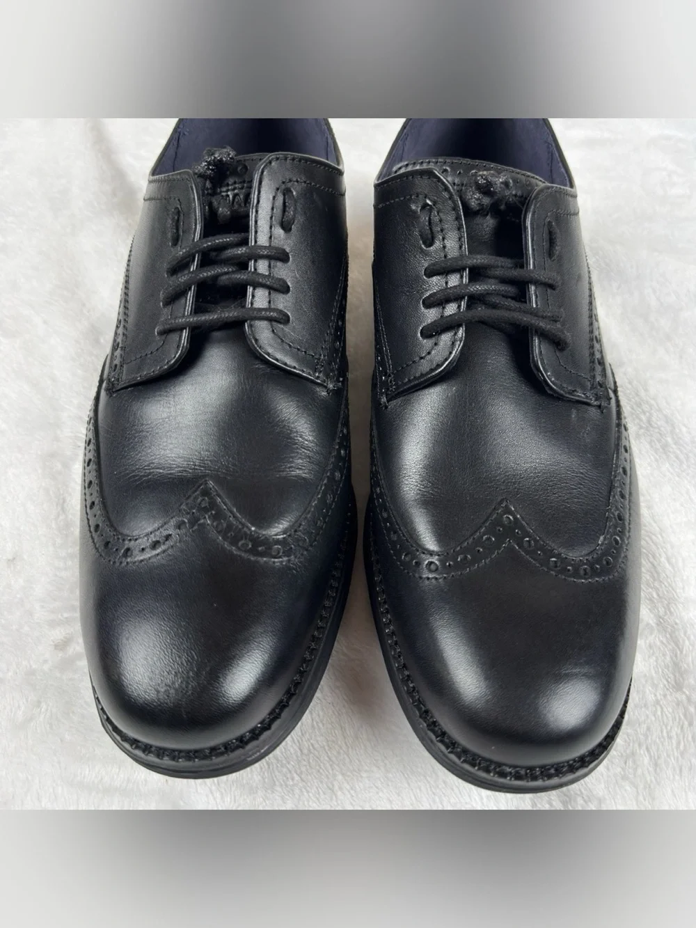 Cole Haan Original Grand Wingtip Oxfords Black Men's 10 M Lace Up